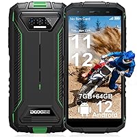 DOOGEE Rugged Smartphone,7GB+64GB S41 PRO Rugged Phone Unlocked,Android 12 Phone,6300mAh Battery，13MP Camera,IP68/IP69K Waterproof Phone,Face Unlock,4G Dual Sim NFC/T-Mobile,Green