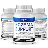 Eczema Treatment & Support Relief for Adults: Face and Body Eczema Therapy - Skin Smoothing Care for Eczema Psoriasis - Made in USA 60 Capsules 30 Supply
