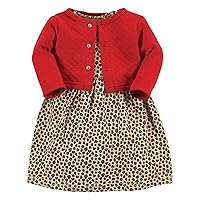 Hudson Baby Girls' One Size Quilted Cardigan and Dress