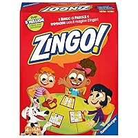 Ravensburger - Zingo, The Fun Tombola of Words and Pictures, Game for Children, 2-6 Players, Italian Version, 4+ Years