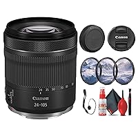 Canon RF 24-105mm f/4-7.1 is STM Lens (4111C002) + Filter Kit + Cap Keeper + Cleaning Kit (Renewed)
