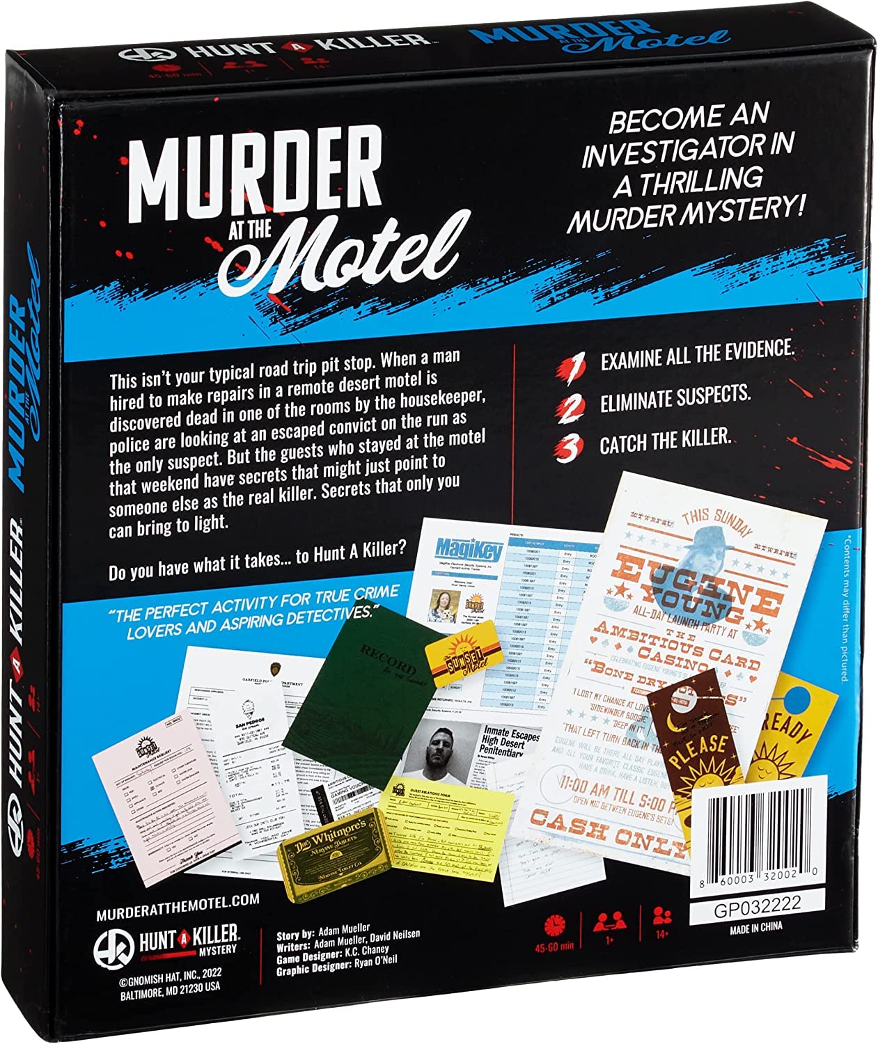 Hunt A Killer Murder at The Motel, Immersive Murder Mystery Game -Take on The Unsolved Case as an Independent Challenge, for Date Night or with Family & Friends as Detectives, Age 14+