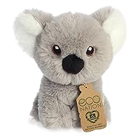 Aurora® Eco-Friendly Eco Nation™ Mini Koala Stuffed Animal - Environmental Consciousness - Recycled Materials - Gray 5 Inches