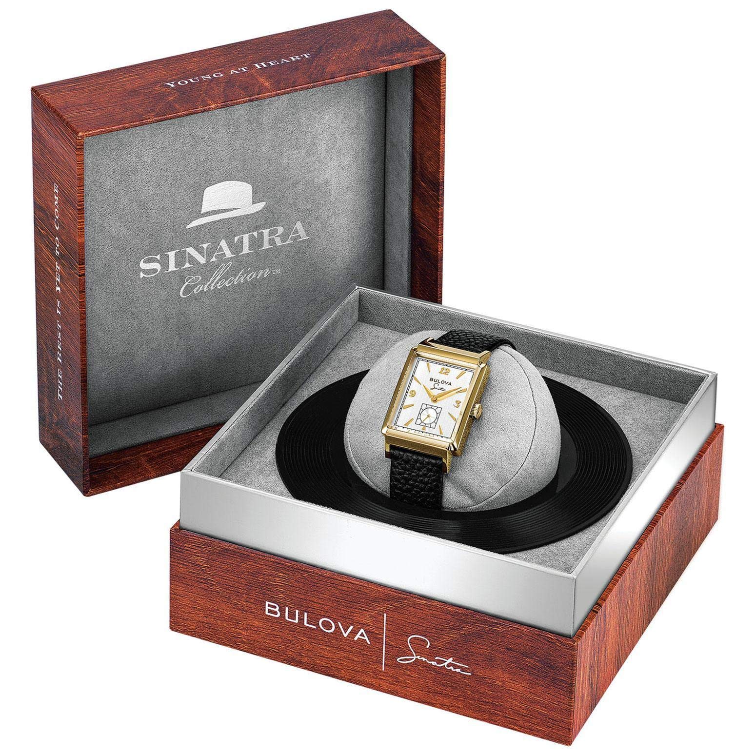 Bulova Men's Frank Sinatra My Way Leather Strap Watch