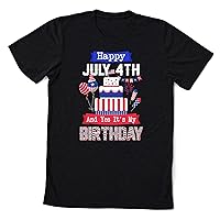 Happy 4th of July and It's My Birthday Shirt, Patriotic Birthday Shirt, July Birthday Shirt, 4th of July Birthday tee, Men and Women Shirt