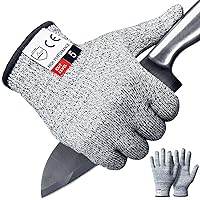 2PCS Cut Resistant Gloves, Cutting Gloves Level 5 Protection for Kitchen