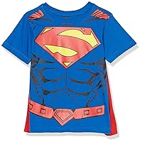 DC Comics Boys' Toddler Superman Cosplay Short Sleeve Cape Tee T-Shirt