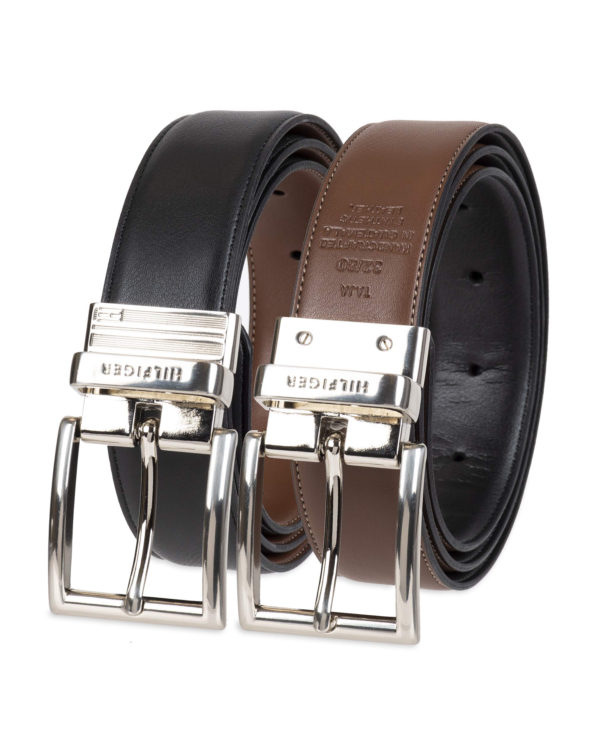 Tommy Hilfiger Men's Reversible Two-In-One Rotative Buckle Belt