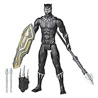 Avengers Titan Hero Series Blast Gear Deluxe Black Panther Action Figure, 12-Inch Toy, Inspired by Marvel Comics, for Kids Ages 4 and Up