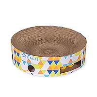 Bowl Track Scratcher Cat Ball Track Scratcher and Lougner, Multicolored