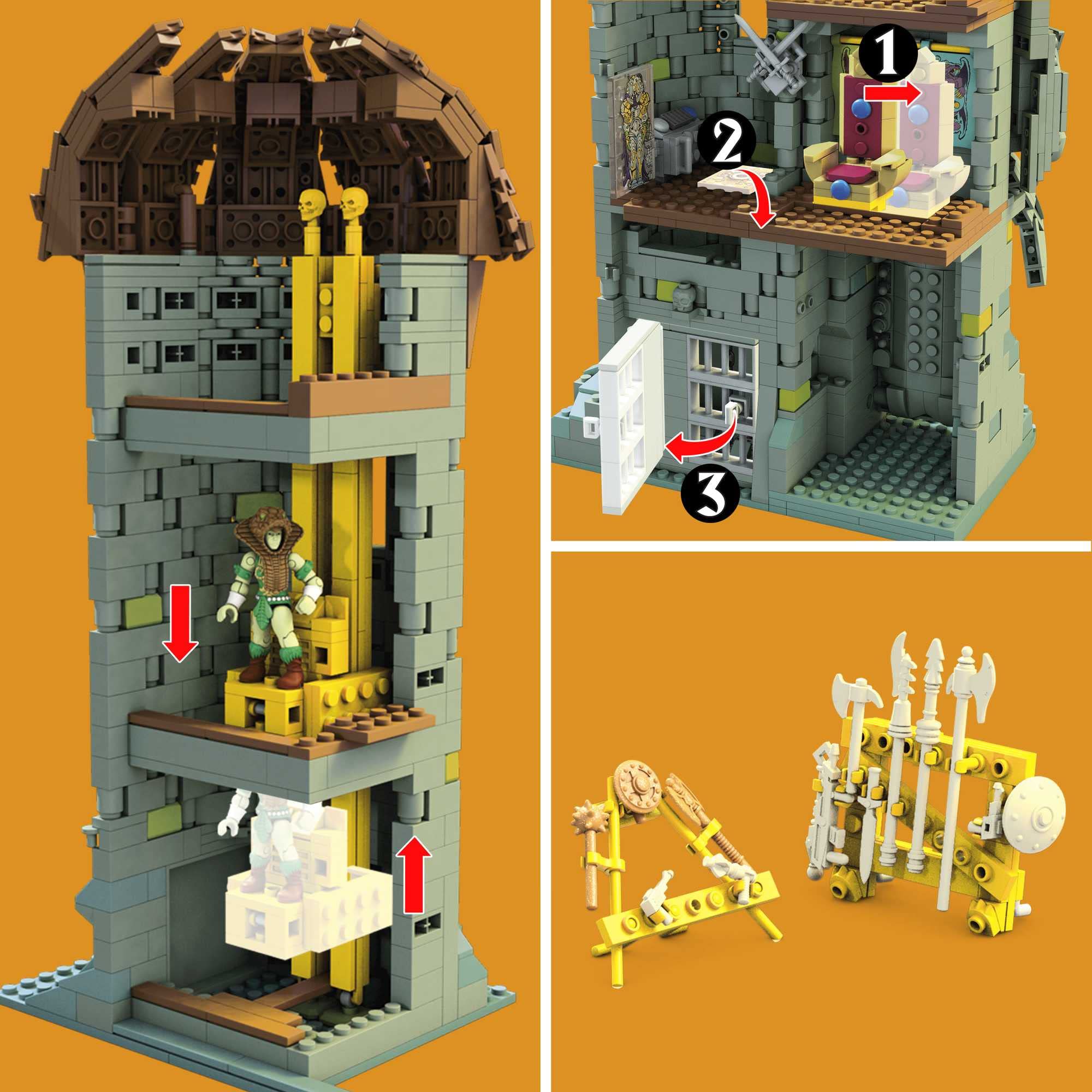 MEGA Construx GGJ67 Masters of the Universe Castle Set 3508 Stück for sale online 