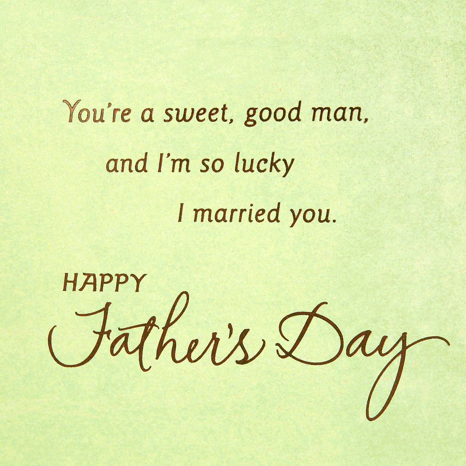 Hallmark Romantic Father's Day Card for Husband (Sweet and Good Man)