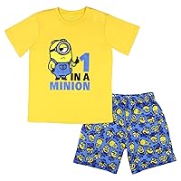 INTIMO Despicable Me Boys' Movie Minions 1 In A Minion Sleep Pajama Set Shorts
