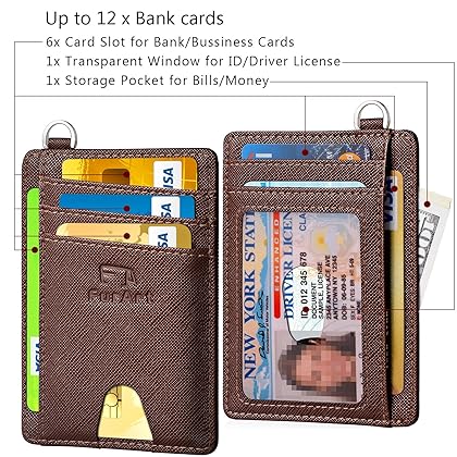 FurArt Slim Minimalist Wallet,Credit Card Holder,Front Pocket Wallets
