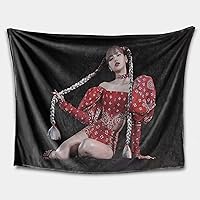 Korean Girl Group Poster Blanket, HD Printing Does not Fade, Soft Flannel Throw Blanket, Suitable for Kids Teen Adult Gift (Color 8,50x60in (130x150cm))