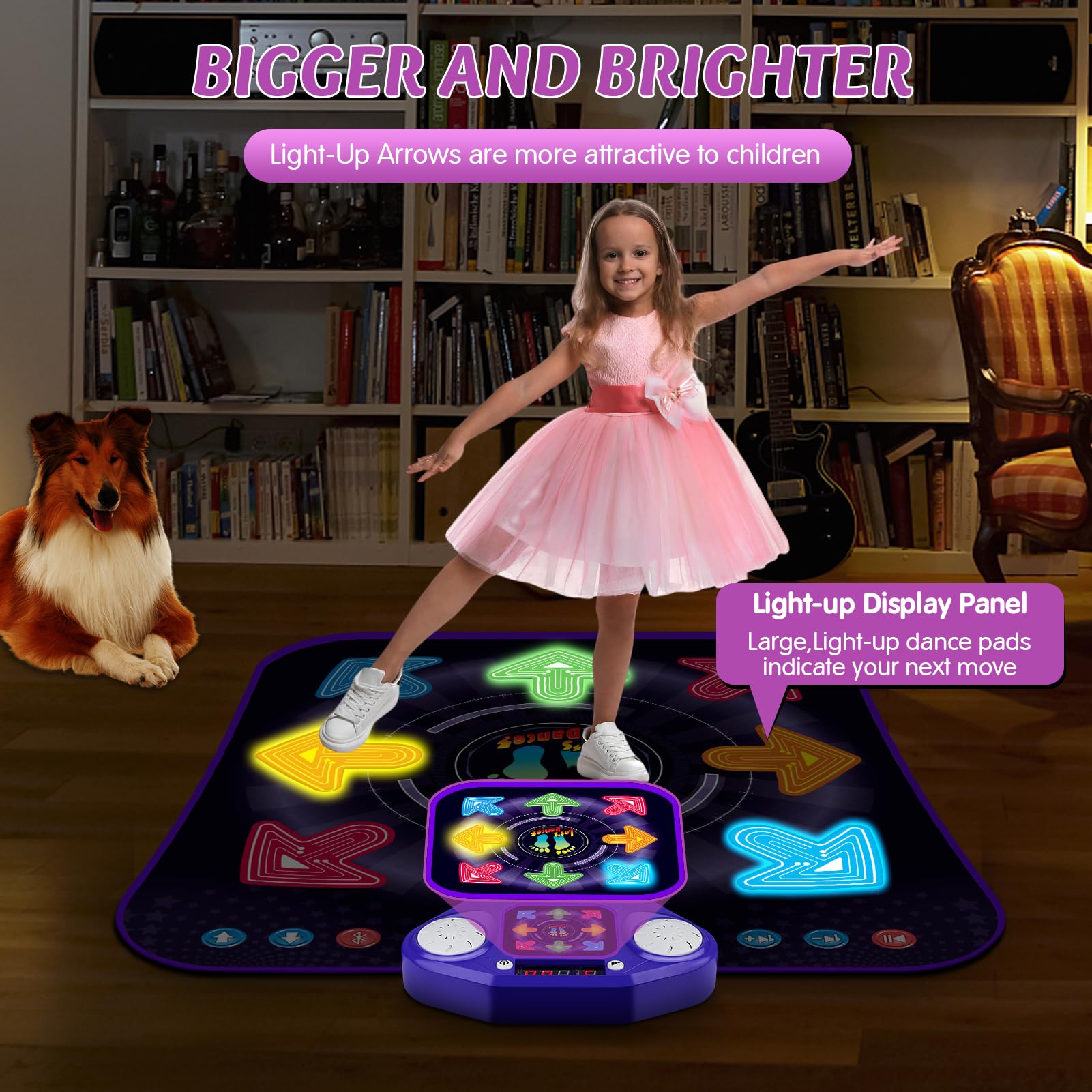 ANNKIE Light Up Dance Toy for 3-12 Year Old Girls & Boys,Gifts for Kids Age 3+