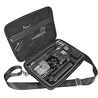 PellKing Large Carrying Surface-Waterproof Case for GoPro 12,11,10,9 Camera,Hard Shell Bag with EVA Liner Compatible for GoPro hero 10,with Fully Customizable Interior Carry Handle and Carabiner Loop