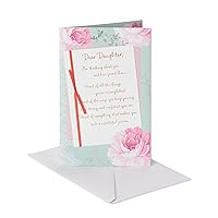 American Greetings Birthday Card for Daughter (Pink Floral)