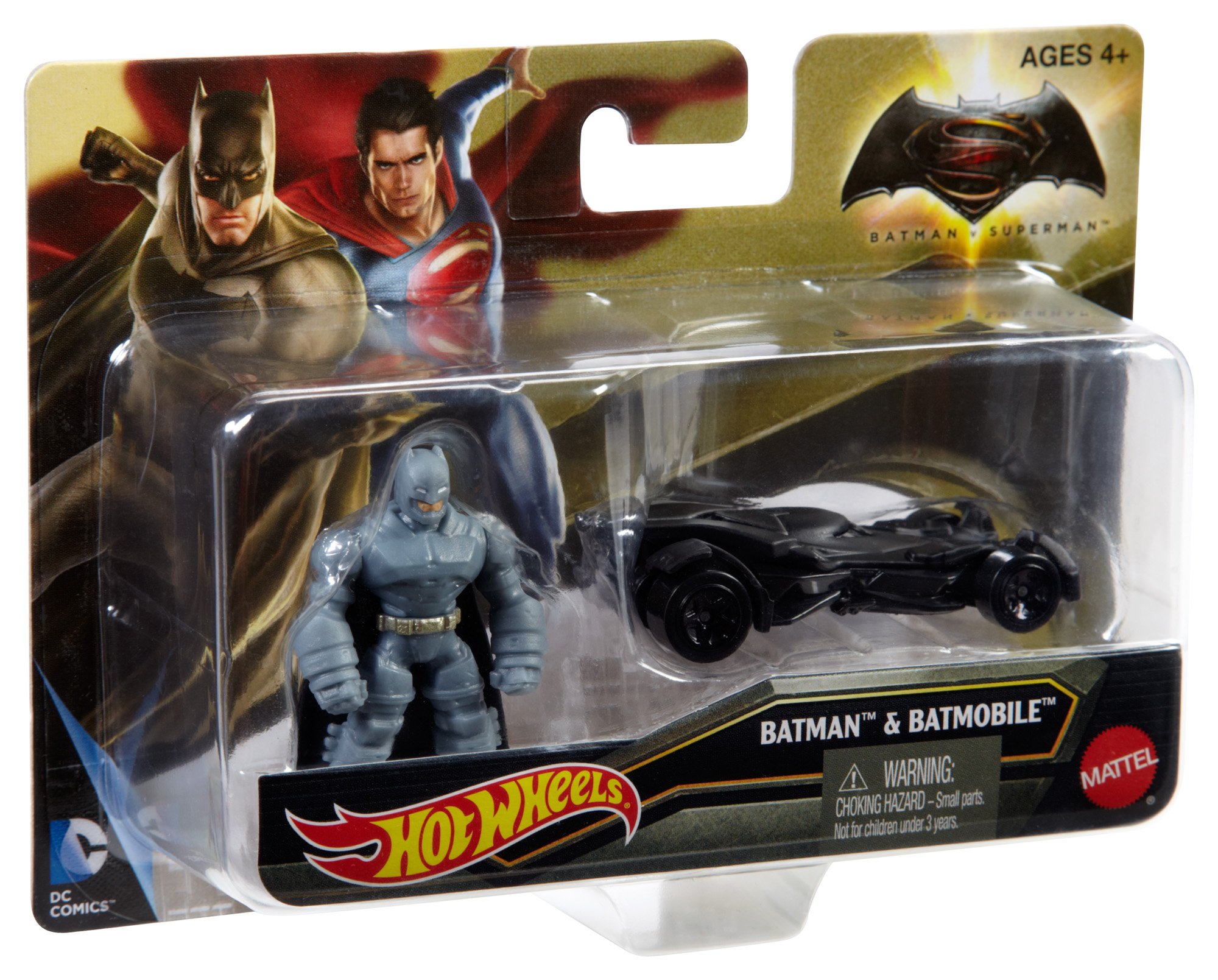 Hot Wheels Batman v Superman Dawn of Justice Armored Batman Mini & Batmobile Vehicle