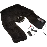 Homedics Comfort Pro Elite Heated Vibrating Massage Wrap Adjustable Intensity, Soft Fabric, Tension Relief Heat Therapy Heated Shoulder Massage, Relieves Neck, Upper Back & Shoulders (Short)