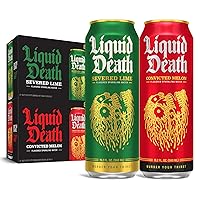 Liquid Death Lime & Melon Mixed Pack (16 x 19.2 oz Cans)