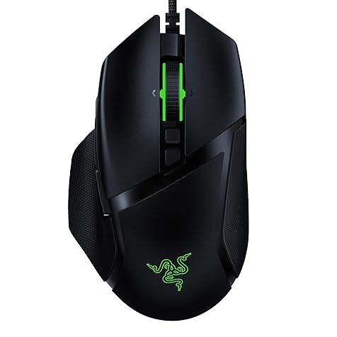 Basilisk v2 Wired Gaming Mouse: 20K DPI Optical Sensor, Fastest Gaming Mouse Switch, Chroma RGB Lighting, 11 Programmable Buttons, Classic Black