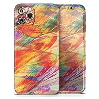 Liquid Abstract Paint Remix V72 - DesignSkinz Protective Vinyl Decal Wrap Skin Cover Compatible with The Apple iPhone 12 Pro (Full-Body, Screen Trim & Back Glass Skin)