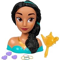 Disney Princess Jasmine Styling Head, 14-pieces, Officially Licensed Kids Toys for Ages 3 Up by Just Play