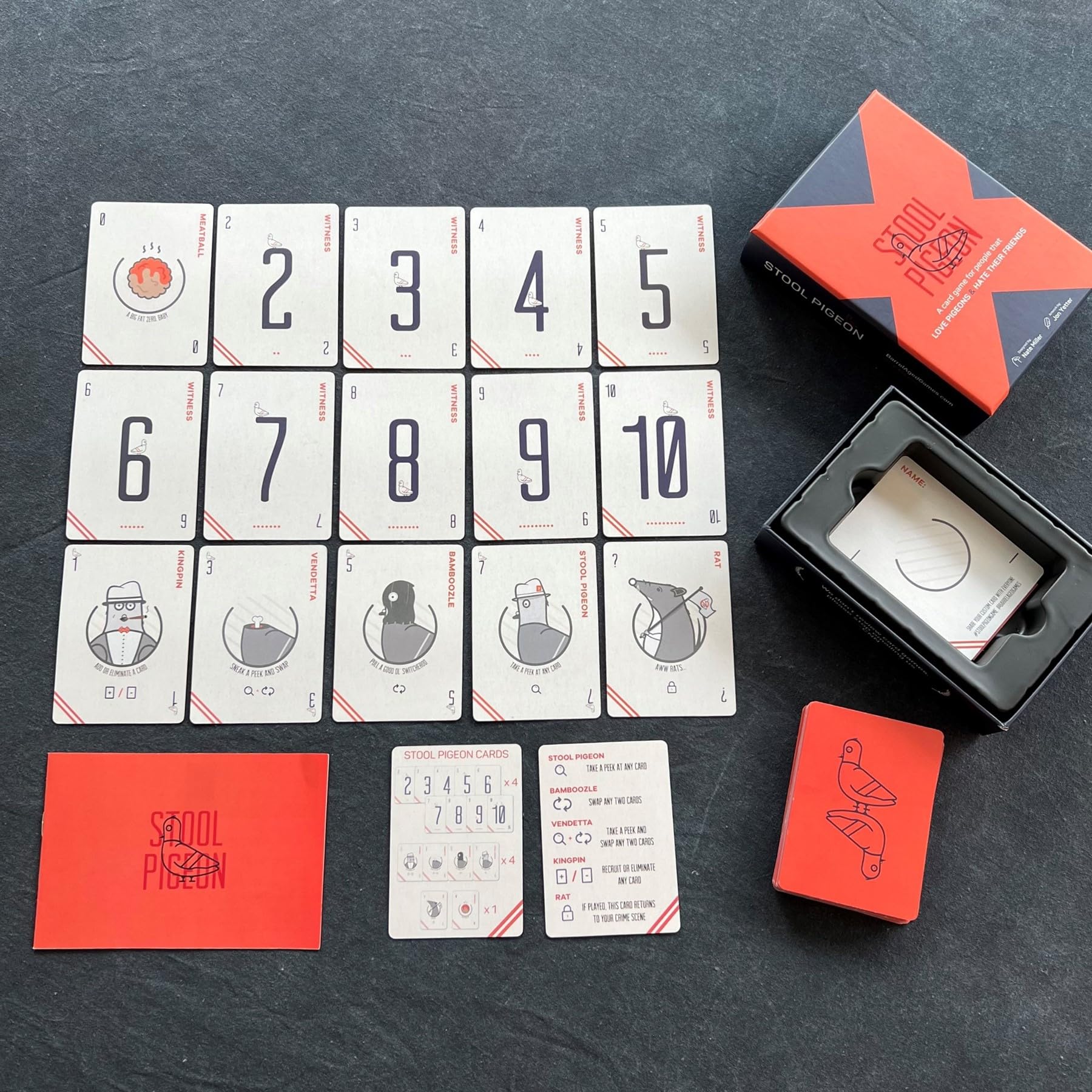 Barrel Aged Games: Stool Pigeon - Tactical Card Game Where You Work As A Pigeon Mafia Family & Make Life Harder for Your Rivals, Ages 8+, 2-6 Players