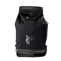 Unisex Black Logo Print Large Backpack Bag