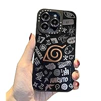 GeRRiT for iPhone 13 and 14 Case,Japan Anime Ninja Warriors Mark Frosting Design Case,Compatible iPhone 13 and 14 Anime Case 6.1 in
