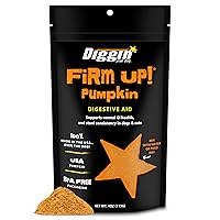 Diggin’ Your Dog Firm Up Pumpkin for Dogs & Cats, 100% Made in USA, Pumpkin Powder for Dogs, Digestive Support, Apple Pectin, Fiber, Healthy Stool, 4 oz