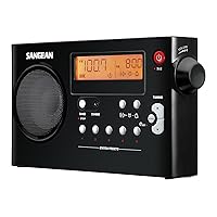 Sangean PR-D7 BK AM/FM Digital Rechargeable Portable Radio - Black (PR-D7BK)
