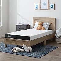 Lucid 5 Inch Firm Gel Memory Foam Mattress Twin - Gel Infusion - Memory Foam Infused with Bamboo Charcoal - Breathable Cover