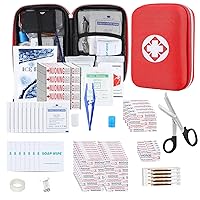 276PCS First Aid Kit Home Car Camping Hiking Emergency Supplies Small Compact Lovely Bag for School Outdoor, Basic Outdoor Essentials Survival Kit for Travel AMORNING