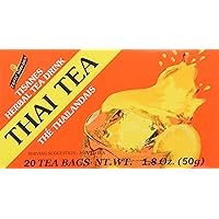 Pantai, Thai Tea, 20 Tea Bags, 1.8 Ounces