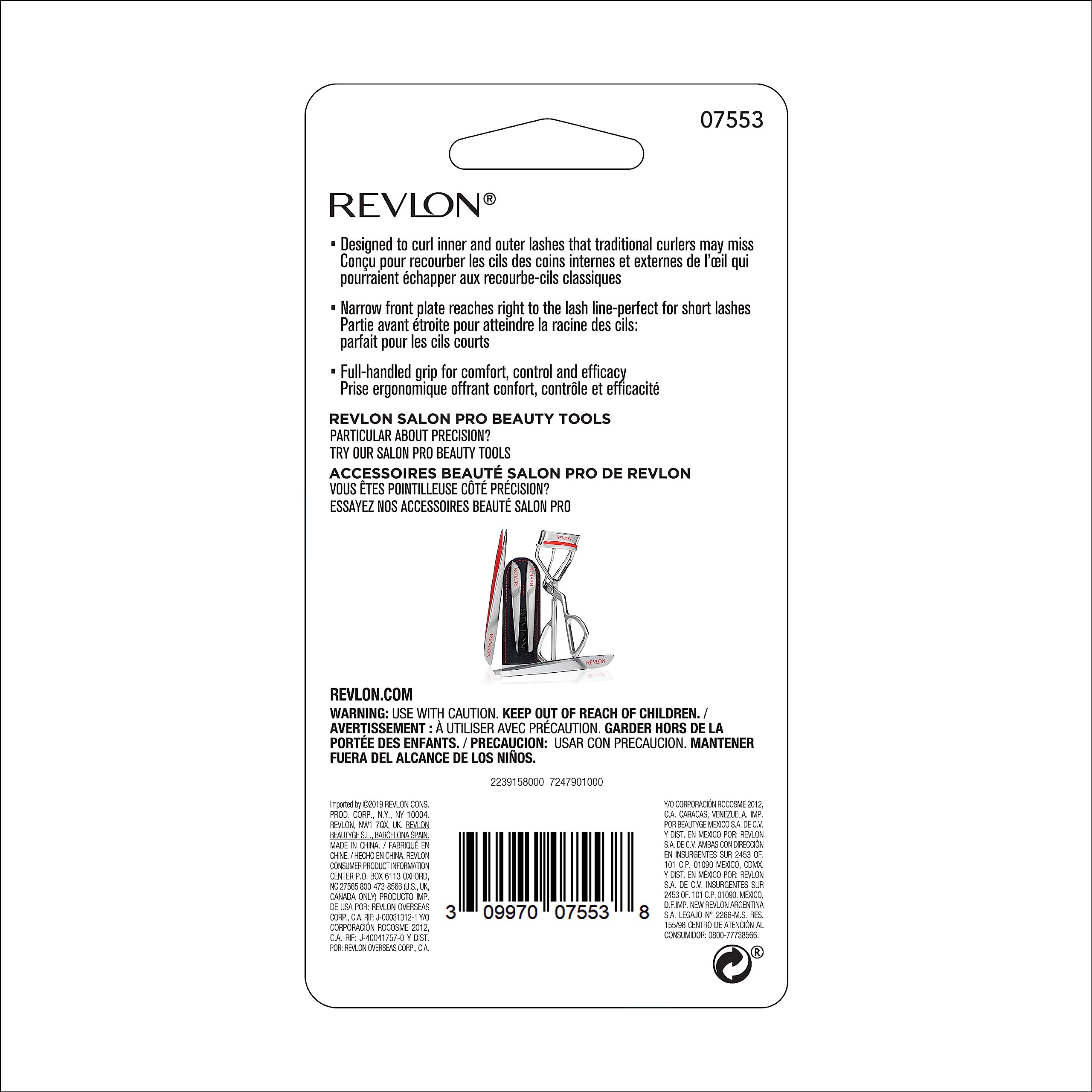 Revlon Eyelash Curler, Precision Curl Control for Short Lashes, Lifts & Defines, Easy to Use (Pack of 1)
