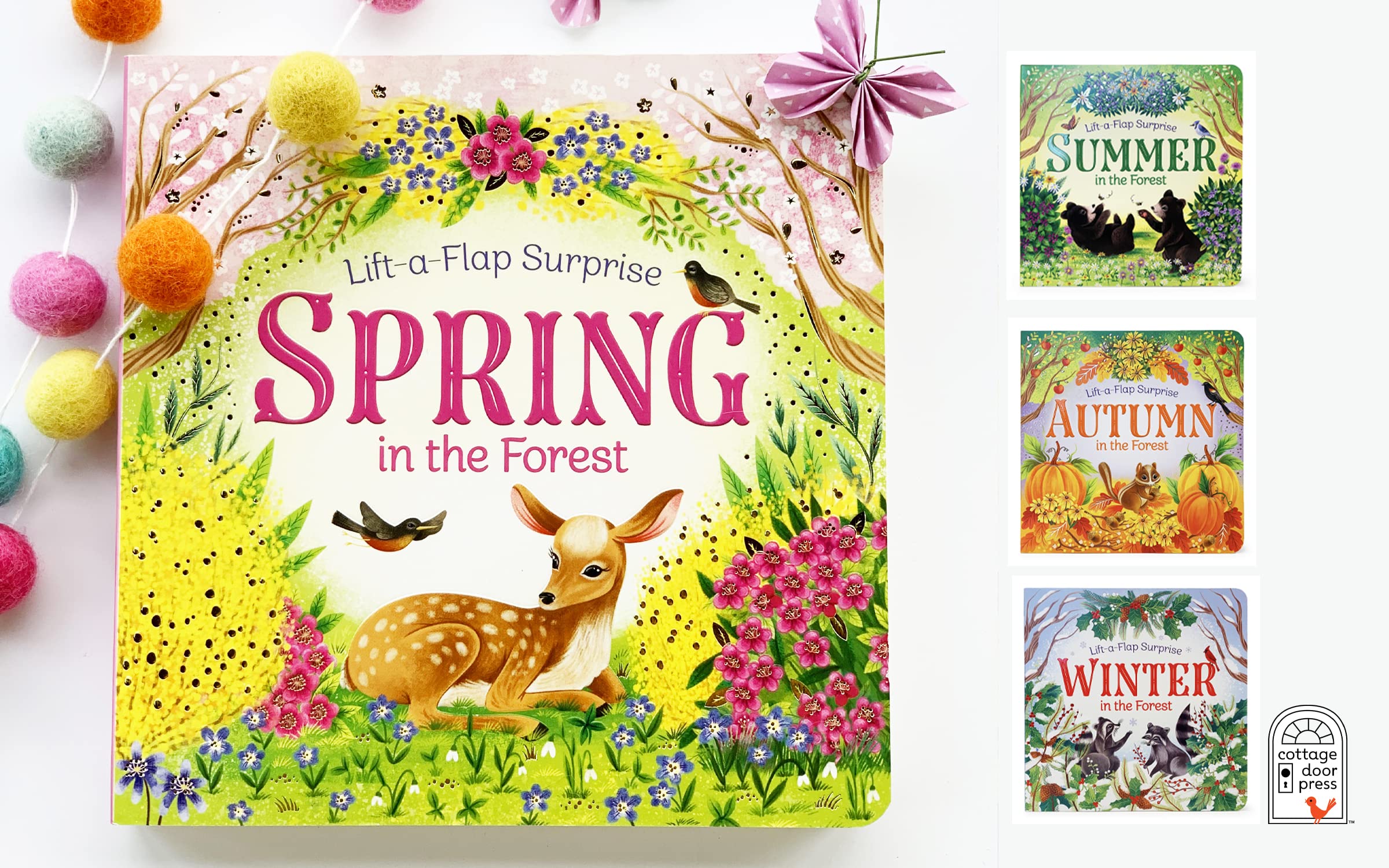 Spring In The Forest Deluxe Lift-a-Flap & Pop-Up Seasons Children's Board Book (Lift-a-flap Surprise) (Pop-Up Surprise)