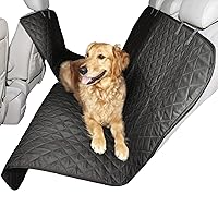 Furhaven Universal Water-Resistant Quilted Hammock-Style Backseat or Cargo Area Protector - Black, One Size