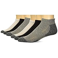 PGA TOUR Men's 6 Pack Low Cut Socks With Achilles Tab, 3 Color Assortment, One Size