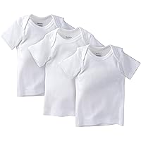 Gerber Baby Girls' 3-Pack Short-Sleeve Slip-on Shirts