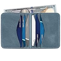 Genuine Leather Ultra Slim Bifold Card and Cash Wallet - Unisex