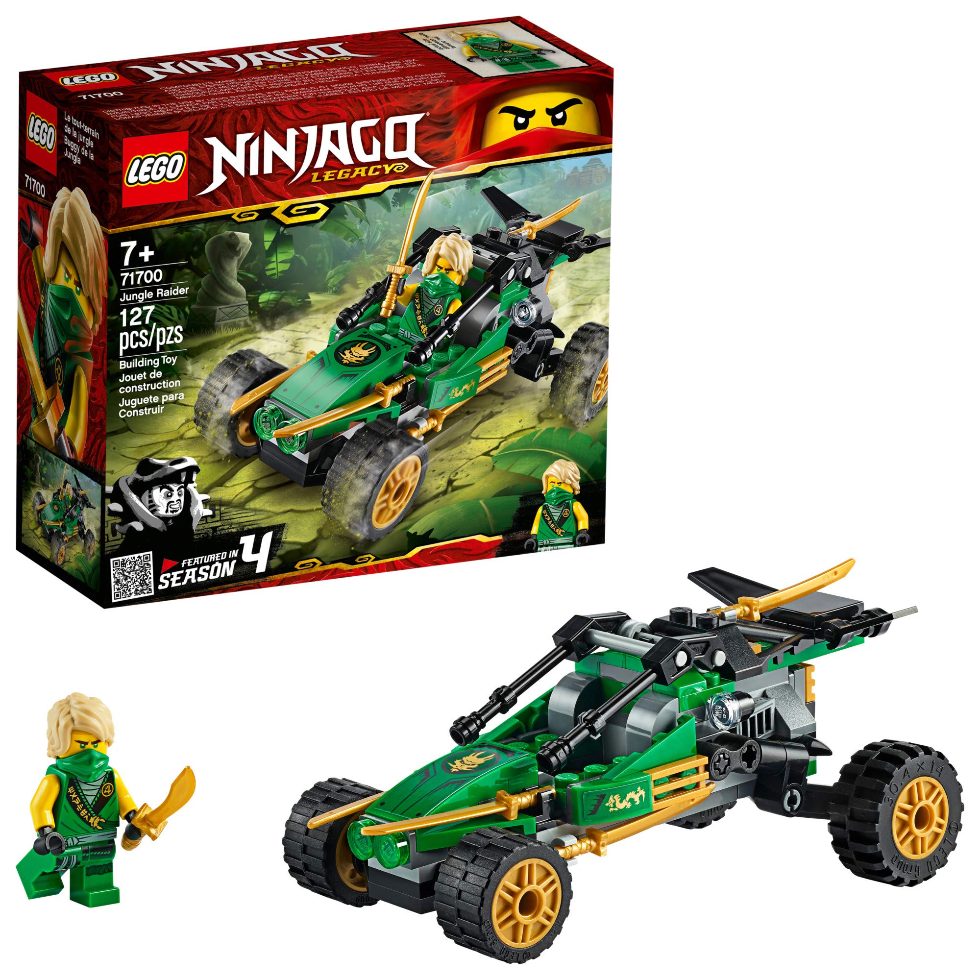 LEGO NINJAGO Legacy Jungle Raider 71700 Toy Buggy Building Kit (127 Pieces)