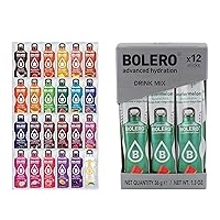 BOLERO – Blueberry Flavored, Sugar Free and Low Calorie Powdered Drink Mix, Makes 16oz for Strong Flavor or 32oz for Mild Flavor, 36 Small Sachet Singles-To-Go - Europe's Favorite Drink Mix