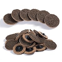 25 PCS Sanding Discs 2 Inch Quick Change Roll Lock Disc Die Grinder Sanding Disc Coarse Surface Conditioning Discs for Burr Finish Rust Paint Removal