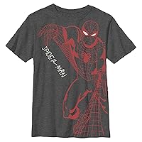 Marvel Boys' Spider-Man Web Slinging Poster T-Shirt