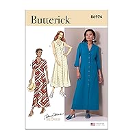 Butterick Misses' Classic Shirt Dress Sewing Pattern Packet by Palmer/Pletsch, Design Code B6974, Sizes 16-18-20-22-24, Multicolor