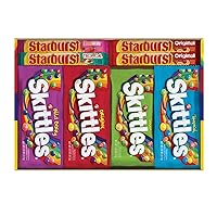 SKITTLES & STARBURST Full Size Variety Mix for Christmas Candy Gifts & Stocking Stuffers, 30 Count