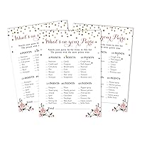 50 What's in Your Purse Baby Shower Game Cards It’s A Boy It’s A Girl Activity Cards Party Idea Gender Reveal Confetti Baby Shower Party Supply