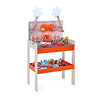 Hape Deluxe Scientific Workbench | Wooden Inventor’s Experiment Building Set, 79 Piece Workshop for Kids L: 19.3, W: 11.8, H: 30.5 inch